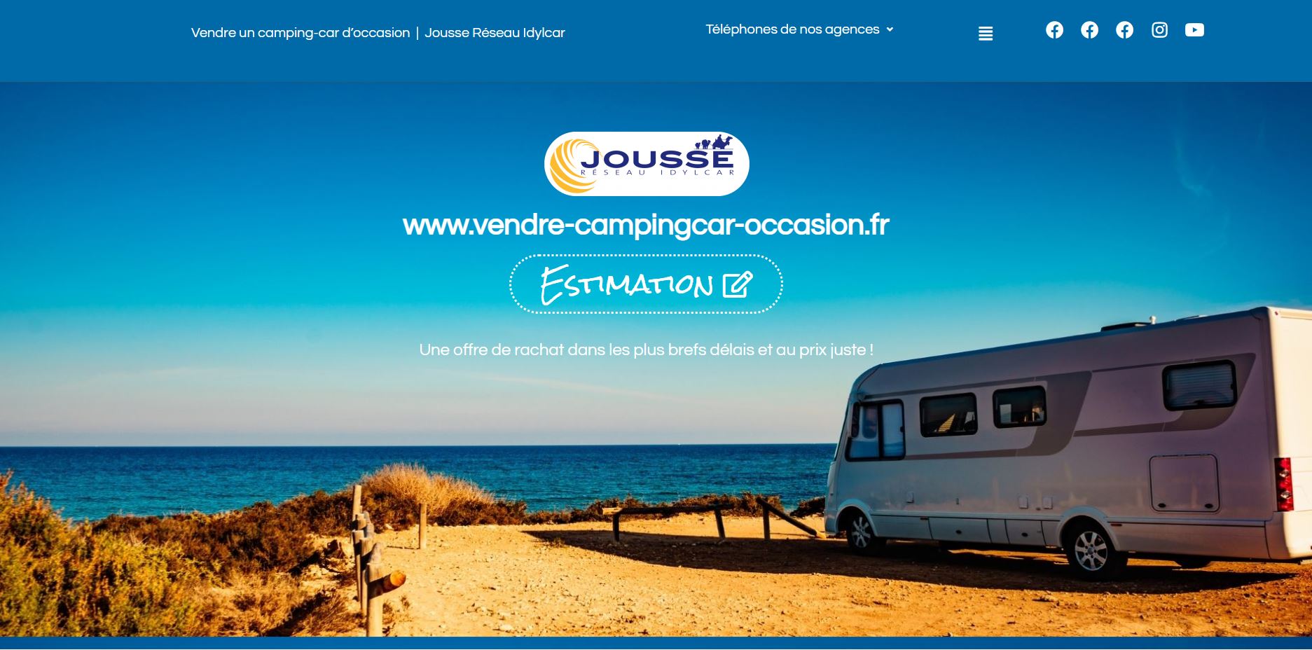 vendre camping car occasion