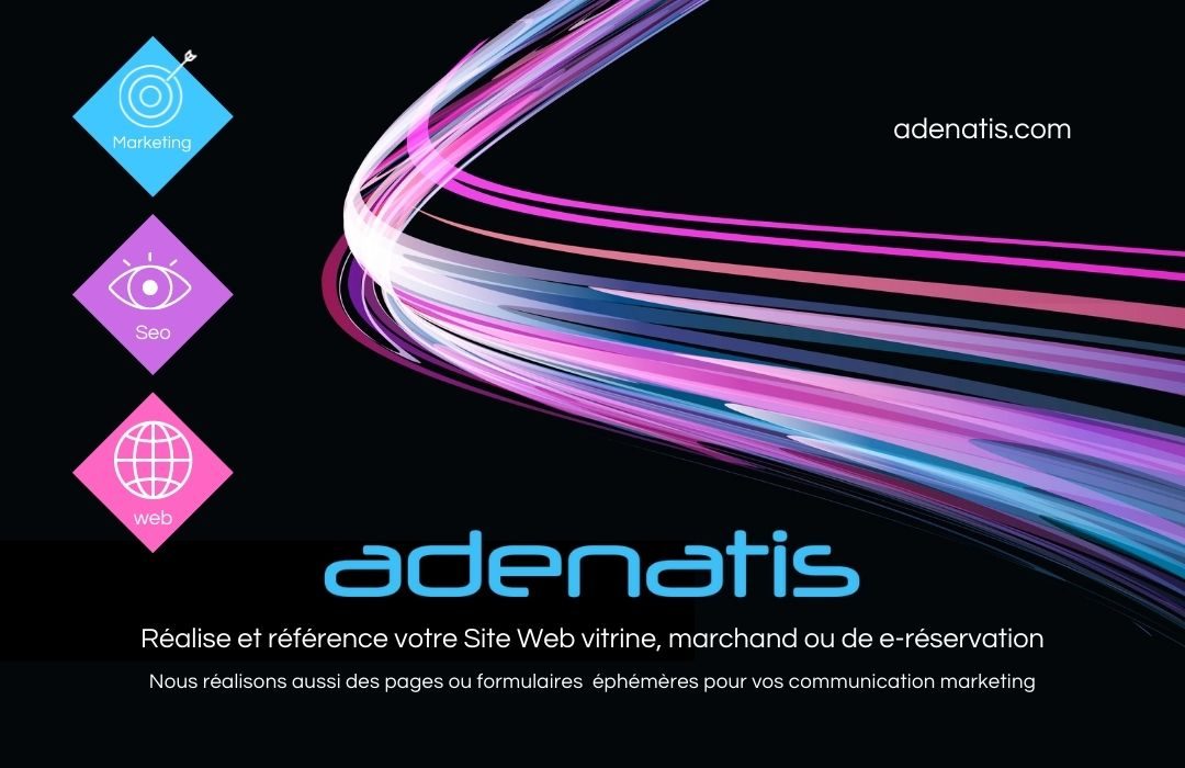 adenatis realisation site web vitrine ou marchand